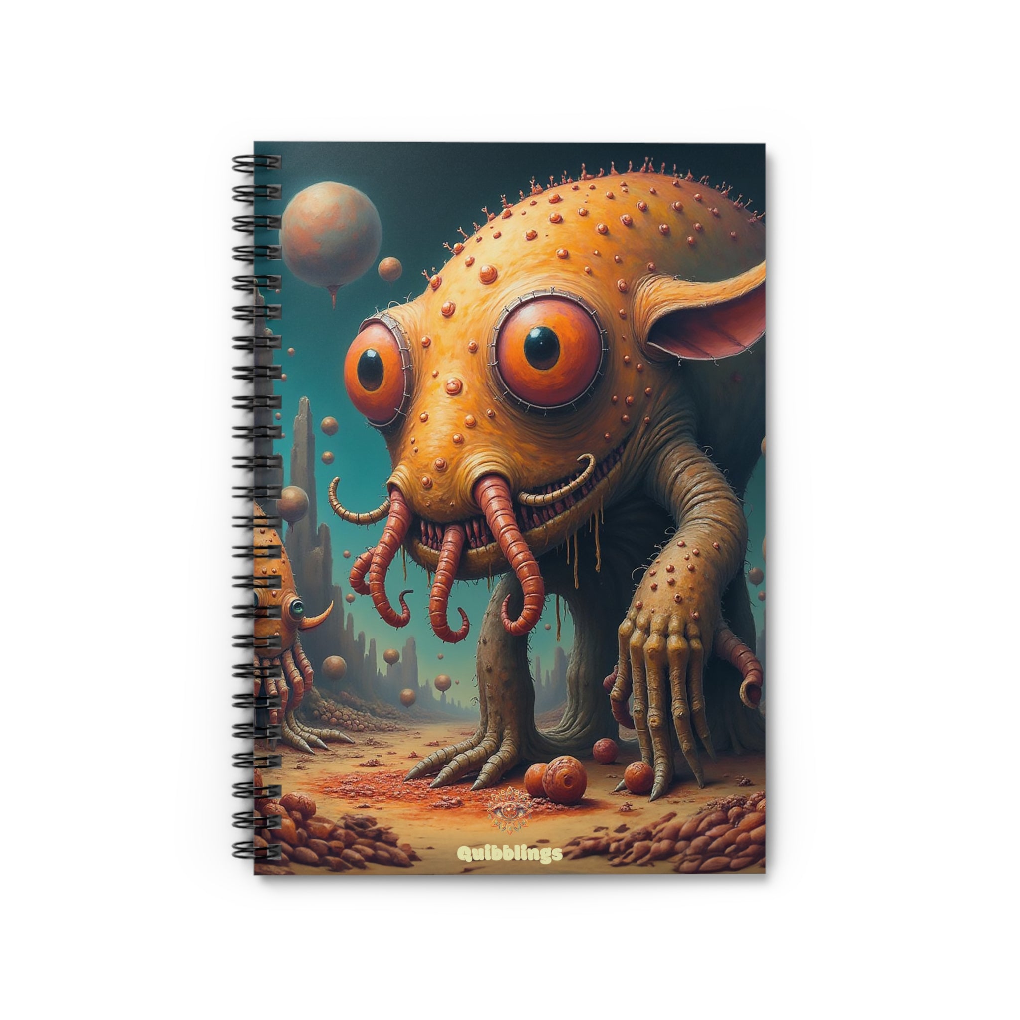 Axl n Alf - Quirky Spiral Notebook