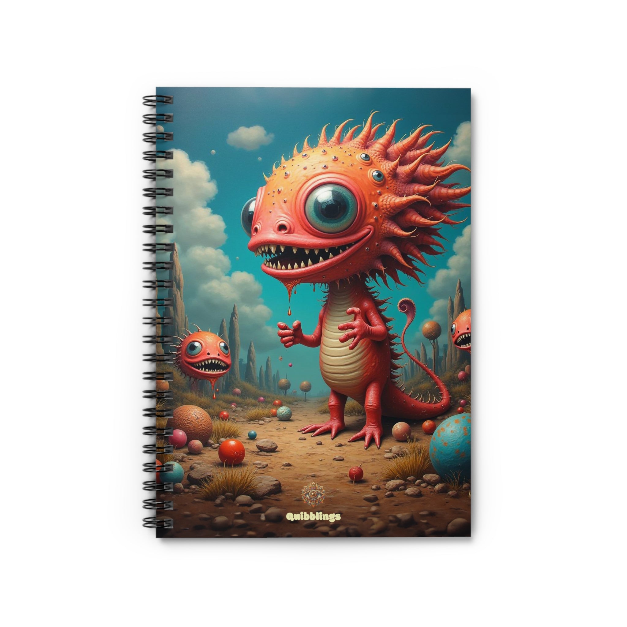 Fin 'n Flares - Quirky Spiral Notebook