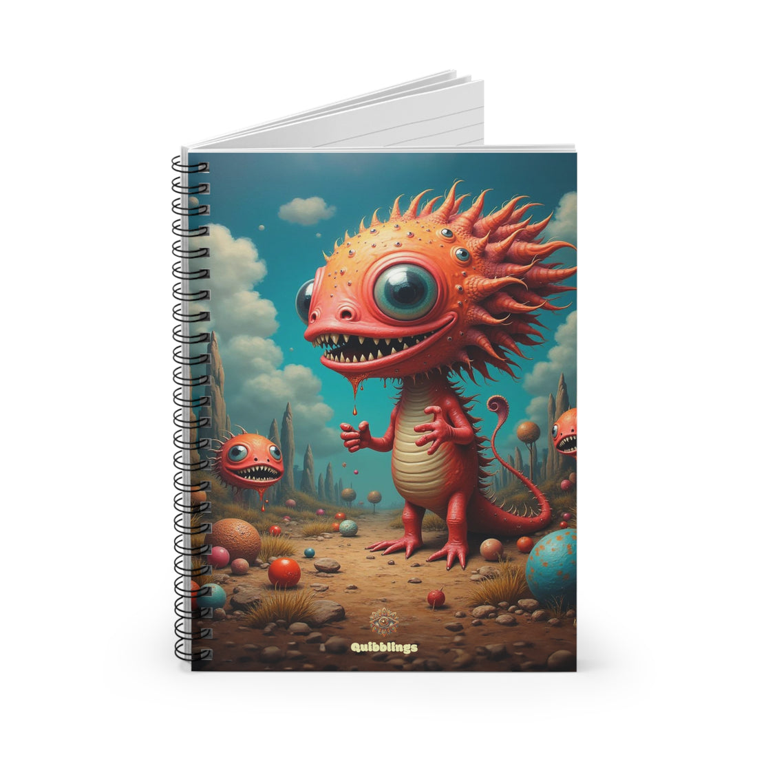 Fin 'n Flares - Quirky Spiral Notebook