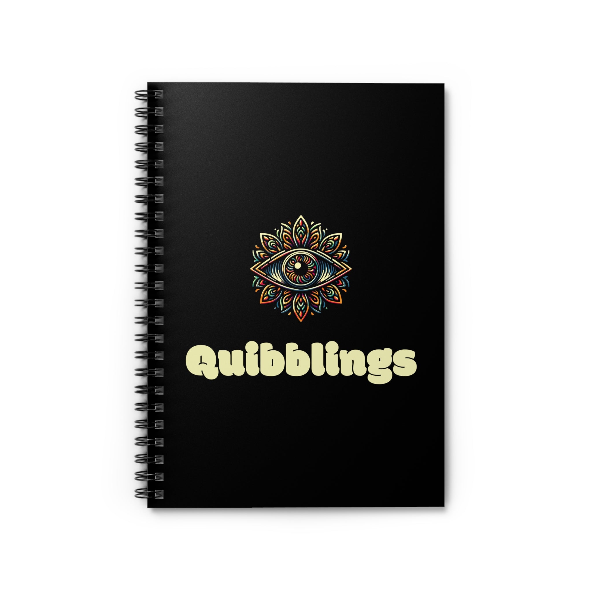 Quibblings Spiral Notebook - Ruled Line with Eye Design