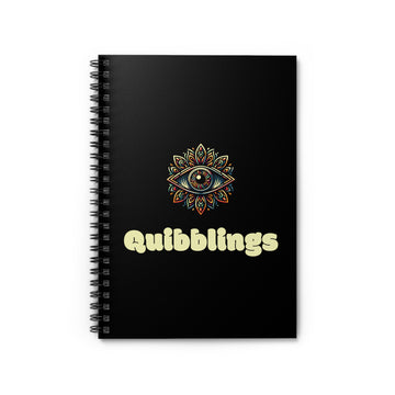 Quibblings Spiral Notebook - Ruled Line with Eye Design